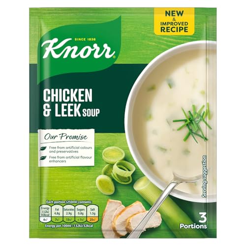 Knorr Chicken & Leek Packet Soup Mix, 50g, Pack of 3, Irish recipe