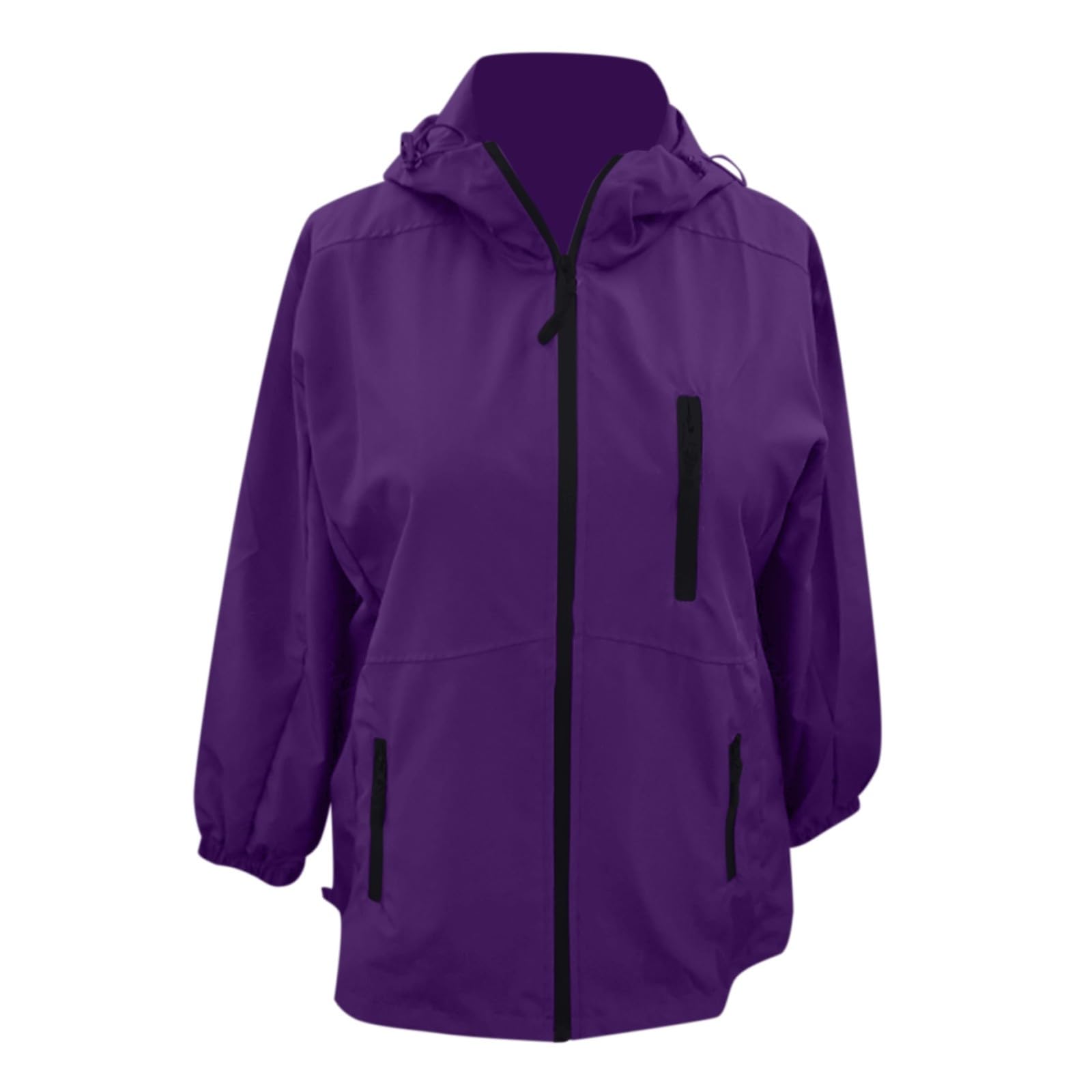 Giacca Antipioggia Da Donna, Impermeabile, Giacche Leggere, A Sottile E Pieghevole, Blouson, Esterno, Ripiegabile Con Completo Gonna Top Softshell Donna Trekking Antivento Vento
