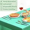 Amazon.com: Frienda 12 Pcs Assorted Color Disposable Plastic Tablecloth ...