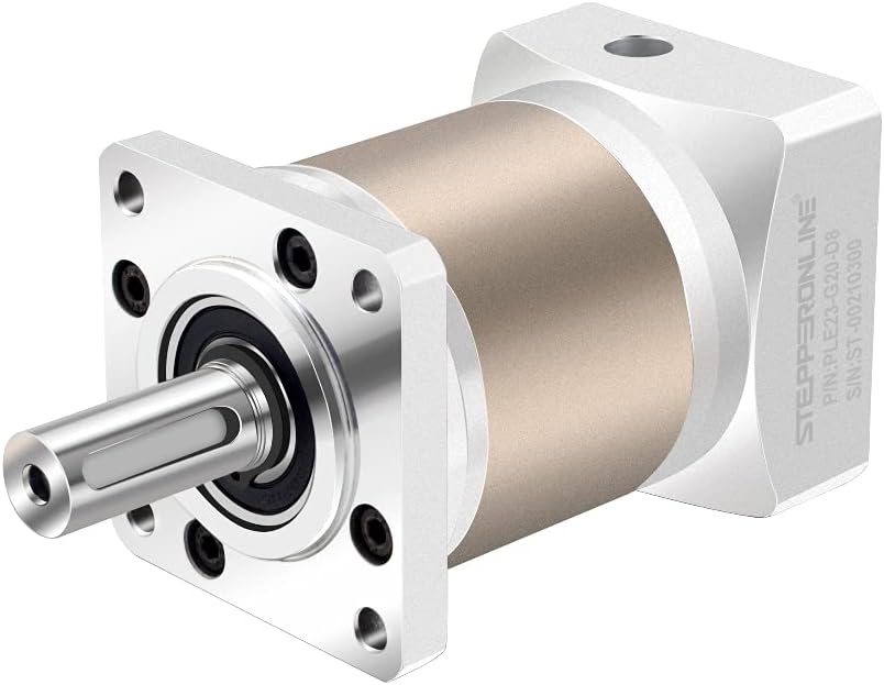 STEPPERONLINE Planetary Gearbox Gear Ratio 20:1 Backlash 20 arc-min for 8mm Shaft Nema 23 Stepper Motor