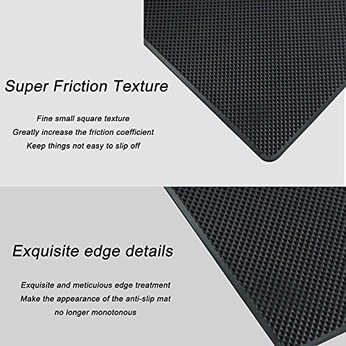 Mikqky 2 Pezzi Tappetini per Cruscotto, Tappetino