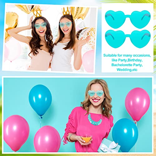 Heart Sunglasses for Women,Heart Shaped Glasses Eyewear Bachelorette Fashion Accessories for Barbie Party birthday Favors4