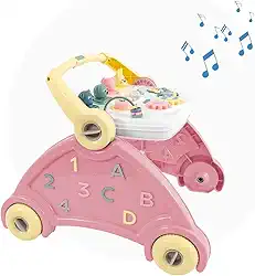 Andador de Empurrar Infantil Didático para Bebê Divertido com Som Poliplac