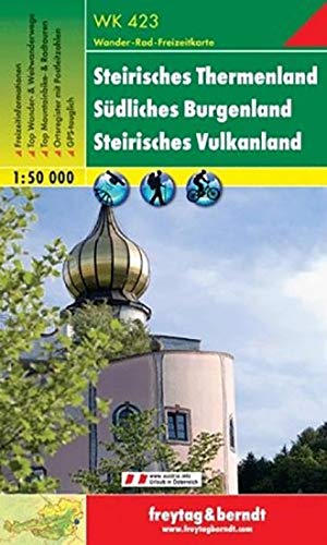 Steirisches Thermenland, Wanderkarte 1:50.000, WK 423, freytag & berndt Wander-Rad-Freizeitkarten