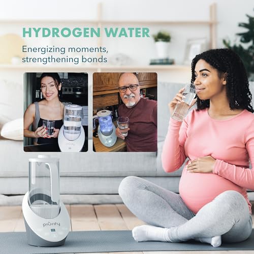 PIURIFY 50 Oz Hydrogen Water Pitcher - BPA Free Rich Hydrogen Water Generator Electrolysis Jug with SPE/PEM Technology. Hydrogen Water Machine, Balanced PH Levels and Filtered with Calcium Sulfite - Image 8