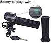 ChicBosom Electric Bike Throttle, Throttle Grip Electric Motor Scooter Speed Controller, 36V 48V Grip Throttle Handle with LED Display Key for Bicycle, Motorcycle, Scooter (with Keys) #4