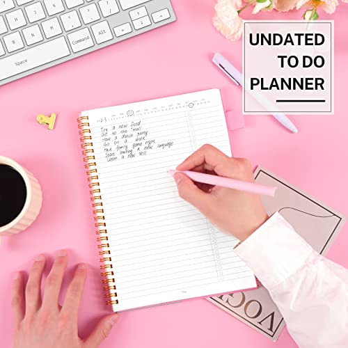 To Do List Notebook, Daily To Do List Planner, Alltree To Do List Notepad Spiral Planner, Daily Task Tracker With Wide Lined Notebooks, Work Planner With Pocket, Pen Loop, 160 Pages, Orange(5.5"X8.5") #TOP1