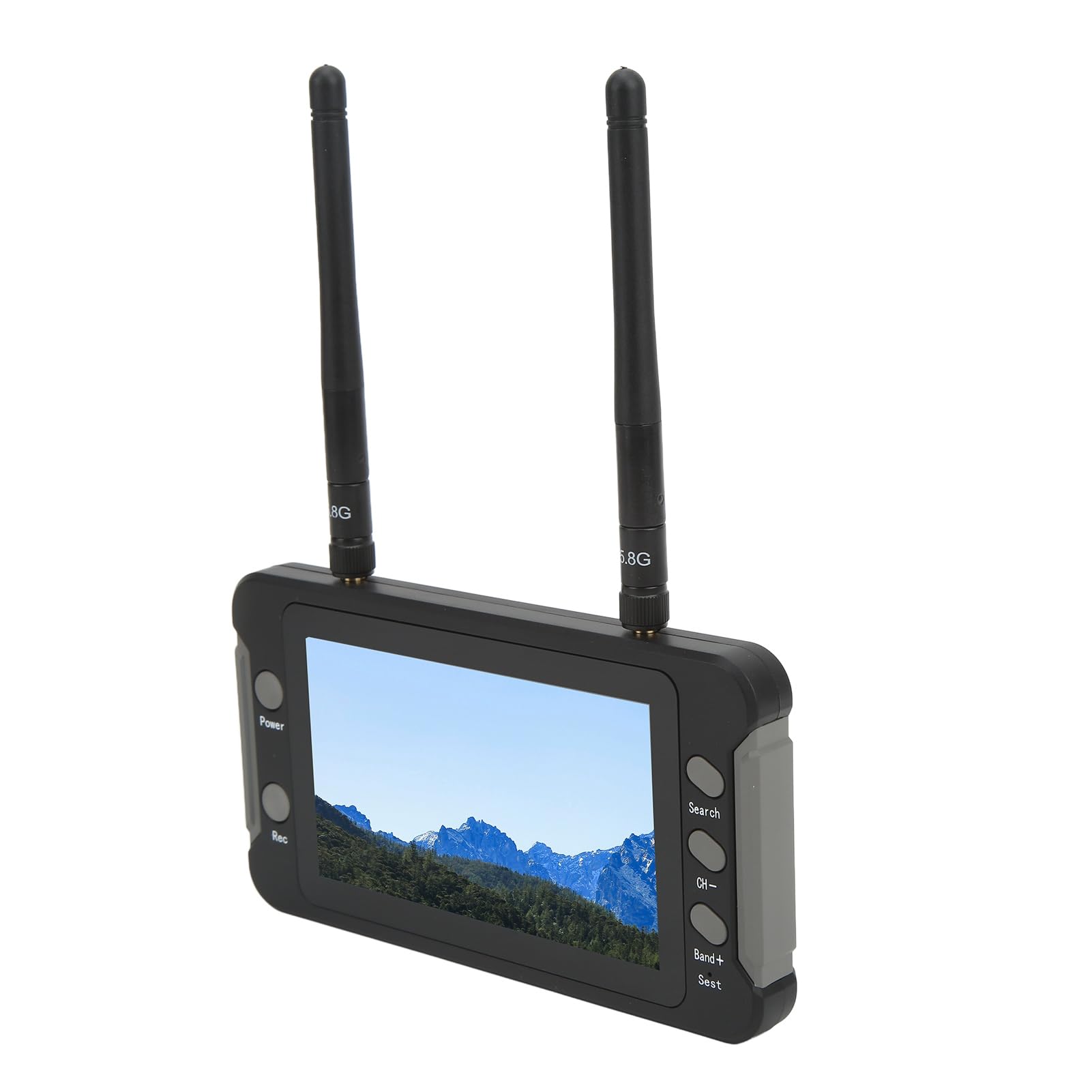 Monitor odbiornika FPV, energooszczędny ekran wyświetlacza drona Stabilny sygnał Funkcja DVR Automatyczne wyszukiwanie quadkoptera
