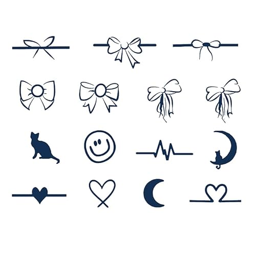 Farfalla Cuore Dito Tatuaggio A Base Di Erbe Adesivi Succo Impermeabile Resistente Non Riflettente Non Sbiadisce Adesivi