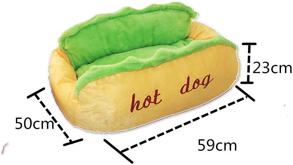 ショップ ペット用マット ペットベッド かわいいホットドッグ 犬 ベッド通年利用5 人気通販 Aego Co Rs