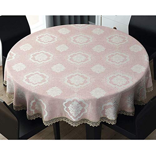 Table de restaurant d'hôtel nappe ronde rose de 180 cm de diamètre - 4