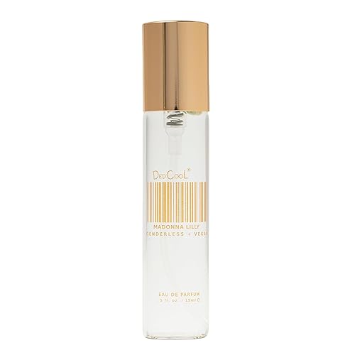 DedCool Eau de Parfum (Madonna Lilly - 0.5 fl oz) con notas de pimienta negra, sándalo, bergamota, perfume para hombres y mujeres, fragancia de