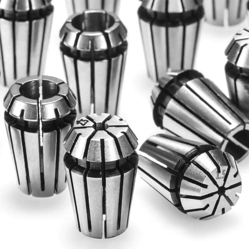 Watris Veiyi 15Pcs Er11 Precision Collet Set, Spring Collet Chuck,1-7Mm & 1/8”, 1/4” For Cnc Engraving Machine & Milling Lathe Workholding Tool #TOP5