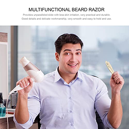 Beaupretty Navalha de barbeiro profissional de barbeiro para barbeiro, barbeador manual masculino de