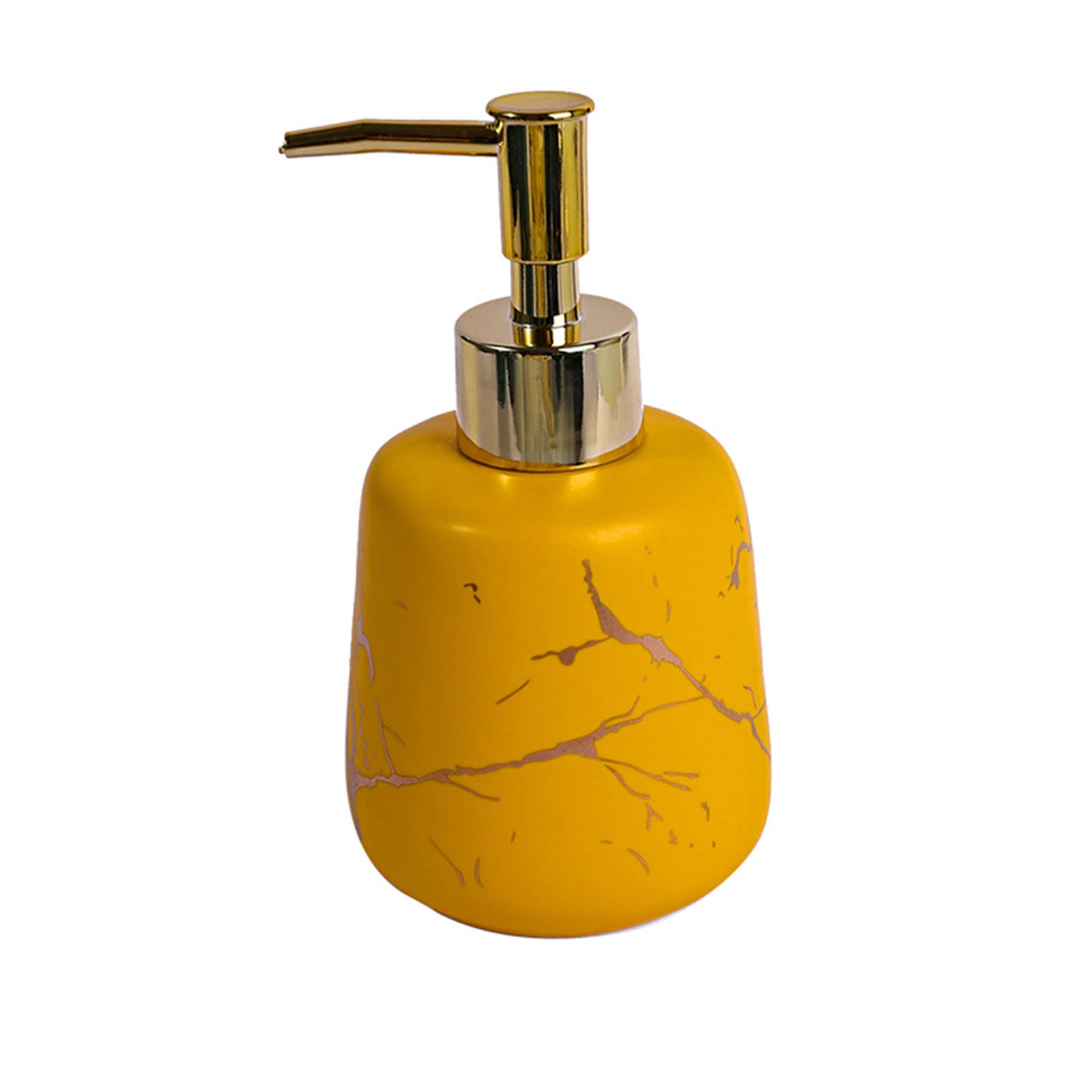 soap dispenser, Soap Dispenser,/Marble Pattern Design With Pump, Refillable Lotion For Bathroom Vanity Countertop, Ceramic Shampoo Dispenser-blue-330ml/11.6oz