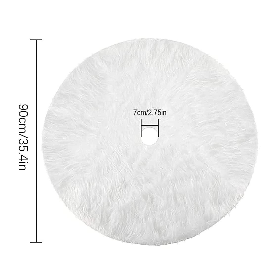 Tapis de sapin de Noël rouge blanc motif candy 90 cm Tapis de sapin de Noël rouge blanc motif candy 90 cm