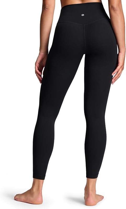 HeyNuts No Front Seam Workout Leggings 25" | Medium Plus Support, Moderate Compression, Buttery Soft, Workout, Gym, Tummy Control, High Waisted, V Back, for Women