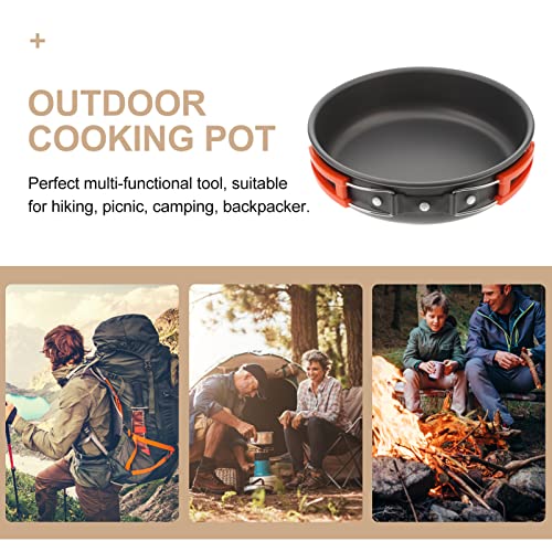 GOOHOCHY Camping Accessories Non-Stick Aluminum Frying Pan Portable Cooking Pot Cooking Utensils for Outdoor Adventures - Image 6