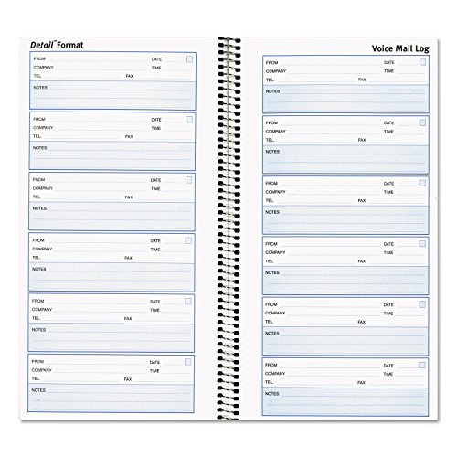RED51113 - Rediform Voice Mail Wirebound Log Books by Rediform