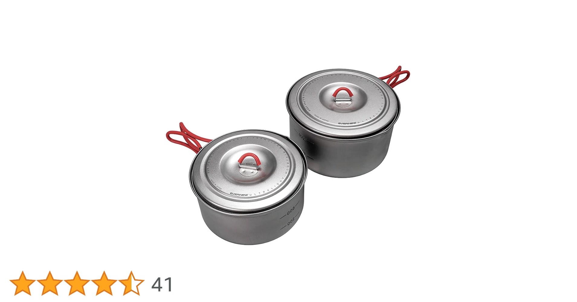 【在庫セール】エバニュー(EVERNEW) Ti U.L. Pot set 90 エバニュー公式オンラインショップ / Ti U.L. Pot 900