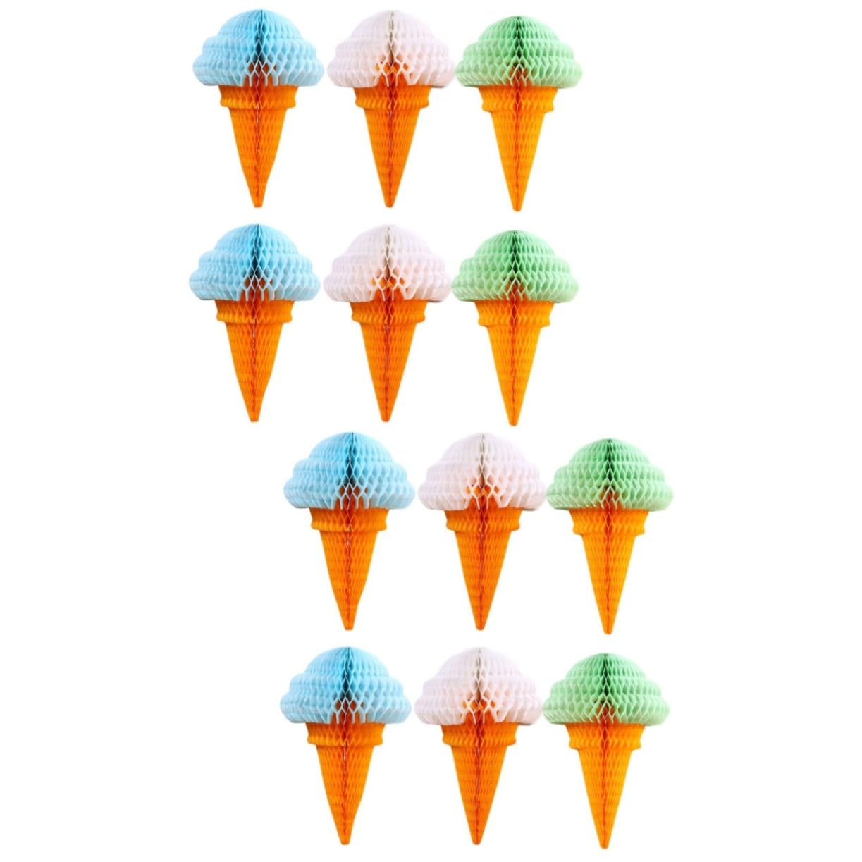 Helados de papel colgante PRETYZOOM para adornar habitaciones de niños sin dañar la pintura
