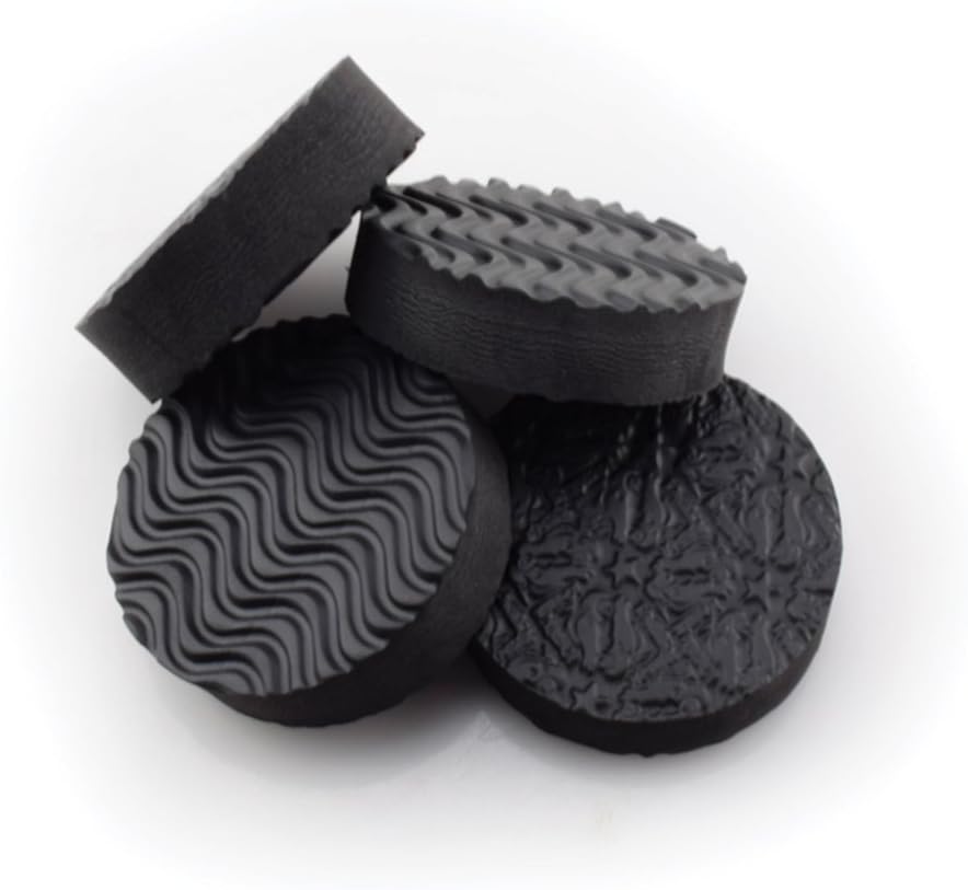 Vibration Dampener Vibration Damper Pad Set of 4, Plastic Black