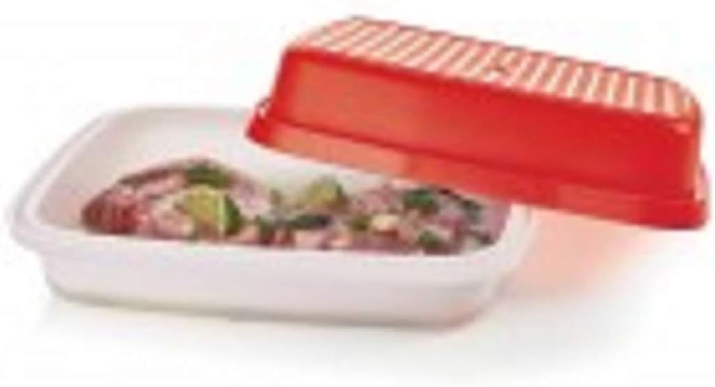 Tupperware Large Season Serve Container Chili Red with Sheer Seal