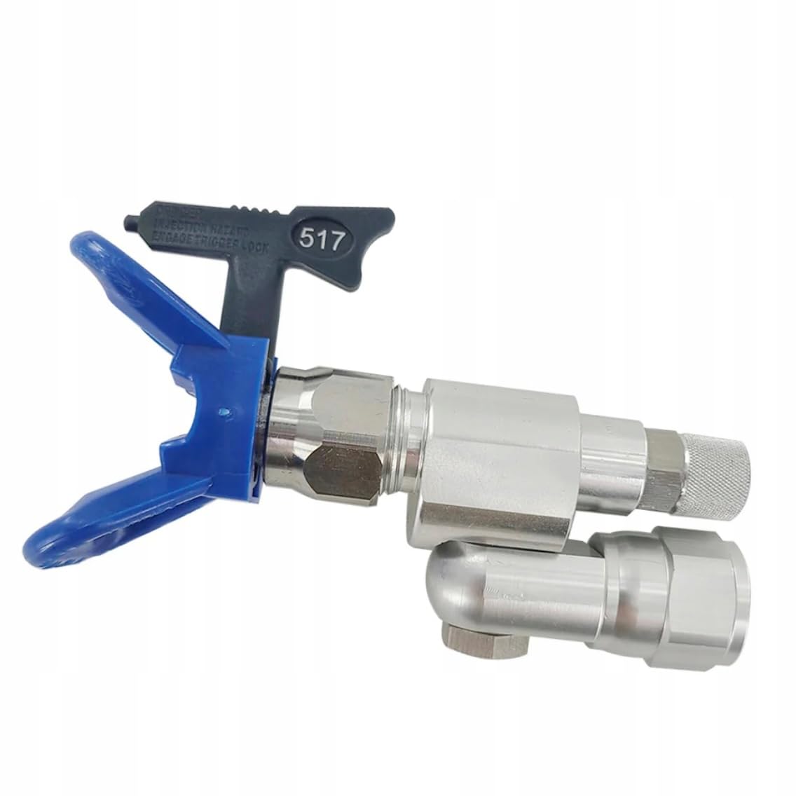 Zenthril HyperElite CleanShot zawór malarski z dyszą natryskową 517 i ochroną, kompatybilny z pistoletami 7/8", 248 barów, obrót o 180°, akcesoria do urządzeń malarskich