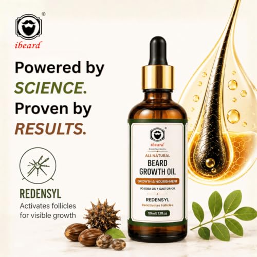Image of All Natural Beard Oil For Growth | Nourishes Strength |Anti-Dandruff Redensyl, Biotin, and Saw Palmetto