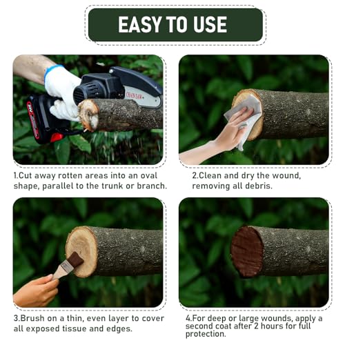 Image of Tree Wound Sealer & Dressing 1 Gallon, Tree Pruning Sealer for Cut, Damaged Bark, Grafting - Effective Tree Repair Sealant for Shrub, Bonsai, Rose, Orchard, Trunk | Horticulture Grade Seal Paint