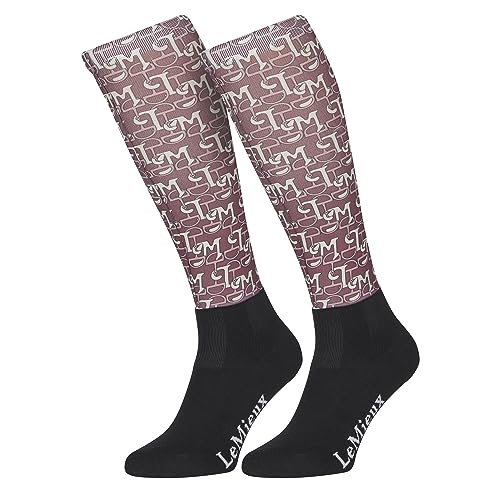 Chaussettes LeMieux Footsie Junior Blue pour Bottes Équitation en Entraînement