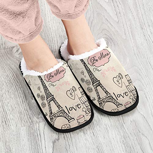 Visesunny Stylish Men Women Slippers - Unisex Adults House Shoes Lightweight Indoor Travel Warm Slippers2