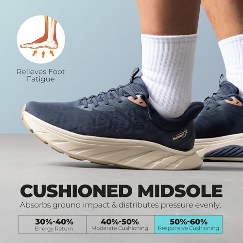 Men's Slip On Walking Shoes Hands Free Running Tennis Non-Slip Comfortable Workout Gym Breathable Lightweight StediBase Fashion Sneakers4