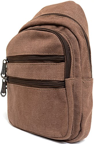 WYE-LEATHER-MensLadies-WorkTravel-100-Canvas-HolidaySummer-BackpackRucksack