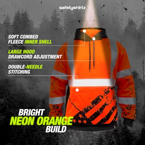 Image of SafetyShirtz SS360 ANSI Class 3 Type R Graphic Hoodie