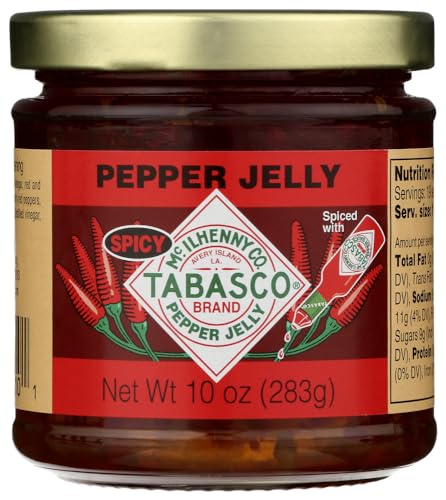 Tabasco Pepper Jelly, Spicy, 10 Ounce (12 jars)