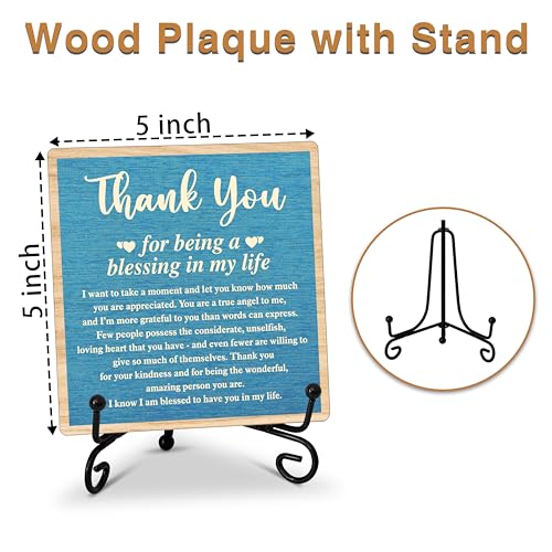 ONDTOM-Thank-You-Gifts-for-Women-Men-Friends-Mom-Thank-You-for-Being-A-Blessing-in-My-Life-Wooden-Plaque-with-Stand-Thanksgiving-Day-Gifts-for-Family-Member-Desk-Decor-E06 ONDTOM Thank You Gifts for Women Men Friends Mom Thank You for Being A Blessing in My Life Wooden Plaque with Stand Thanksgiving Day Gifts for Family Member Desk Decor E06