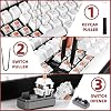 Kit de lubricación para teclados con abridor de switches y pinzas, para teclados personalizados 8