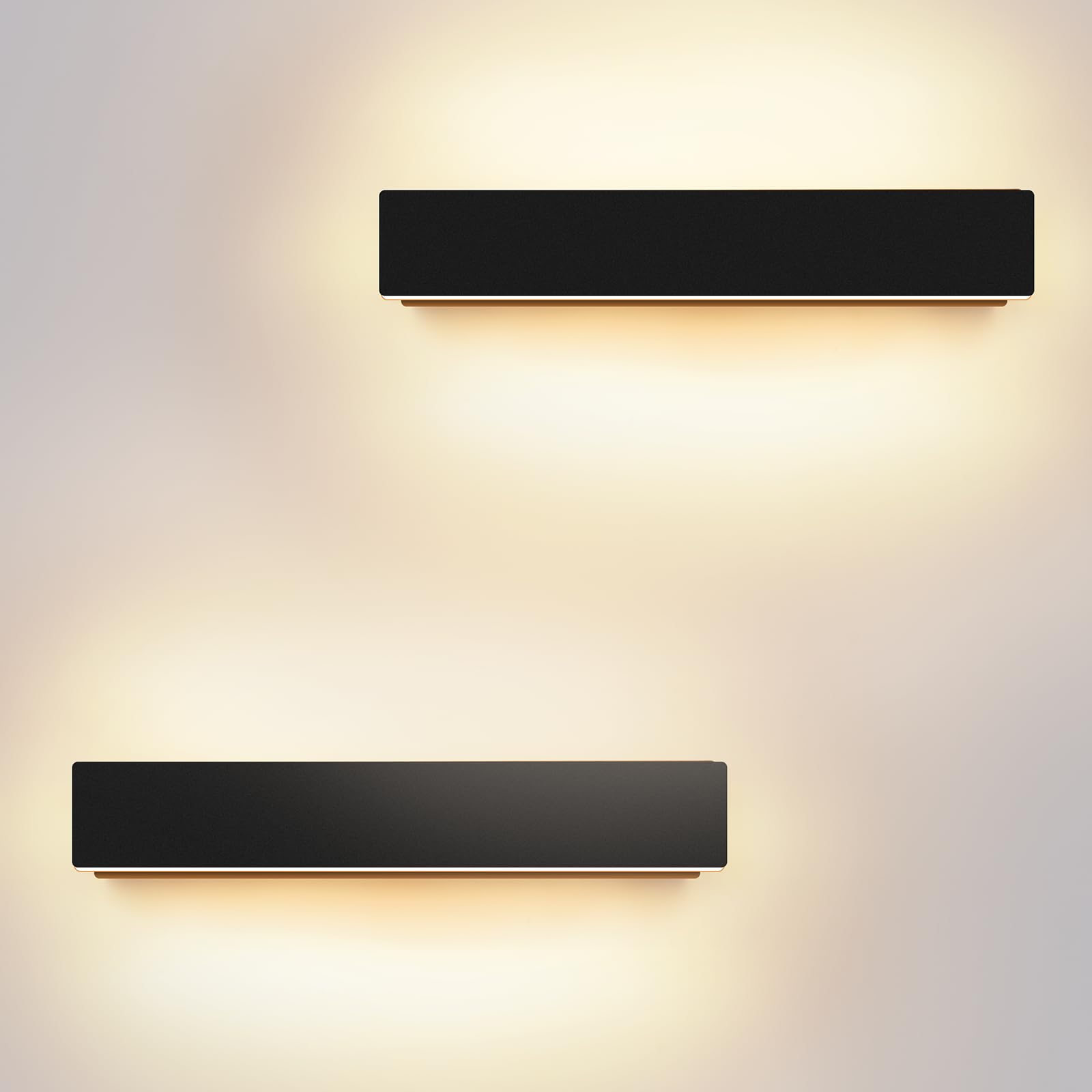 Kingwei 2 Stücke LED Wandleuchten Innen/Aussen 10W Auf und Ab Wandlampen 3000K Warmweiß Aussenlampe IP54 Wasserdichte Wandbeleuchtung
