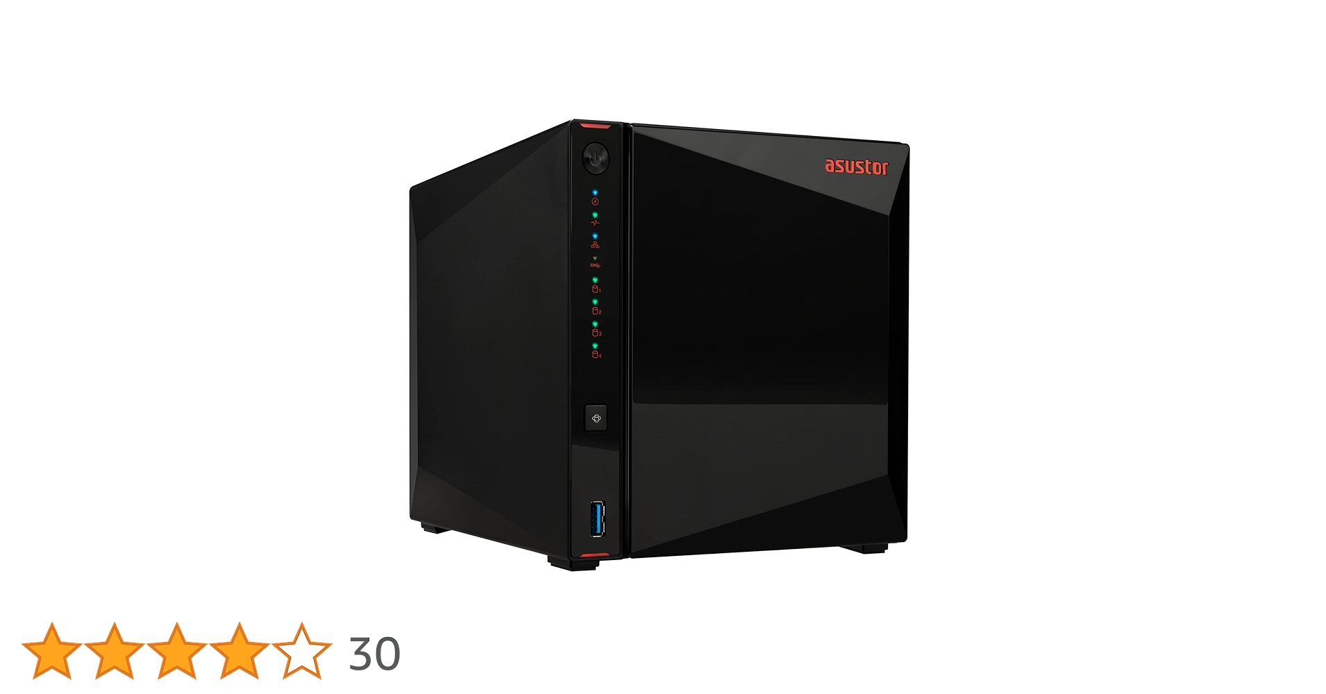 Amazon | Asustor AS5304T 4ベイ NAS、1.5GHzクアッドコア、2.5