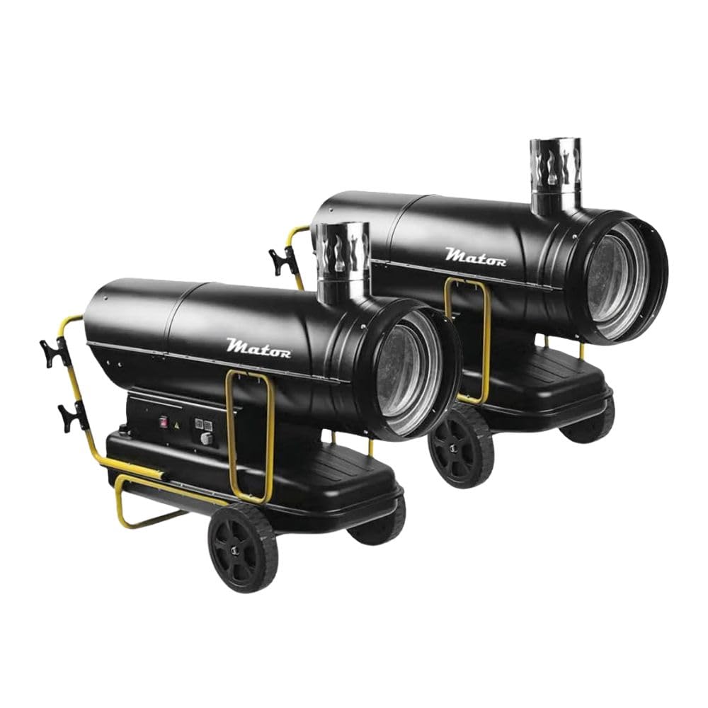 Generador de Aire Caliente Diésel de Combustión Indirecta G-STAR BGO 50, Cañón de Calefacción Portátil - Potencia calorífica 50 kW - 43.000 kcal/h - Caudal de aire 2.000 m³/h