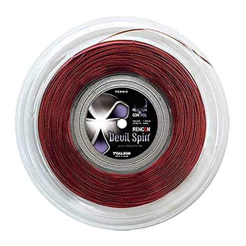 Toalson Rencon Devil Spin 17 bobine 1,25 mm de 200 m rouge pour raquette de tennis
