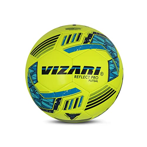 Vizari 'Reflex Pro' Futsal Ball | For Teens And Adults (Standard, Lime Yellow) #TOP28