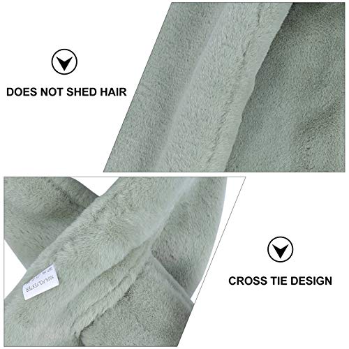 Amosfun Cachecol de Pelúcia Dos Desenhos Animados Elefante Crianças Inverno Gravata Cruzada Envoltór