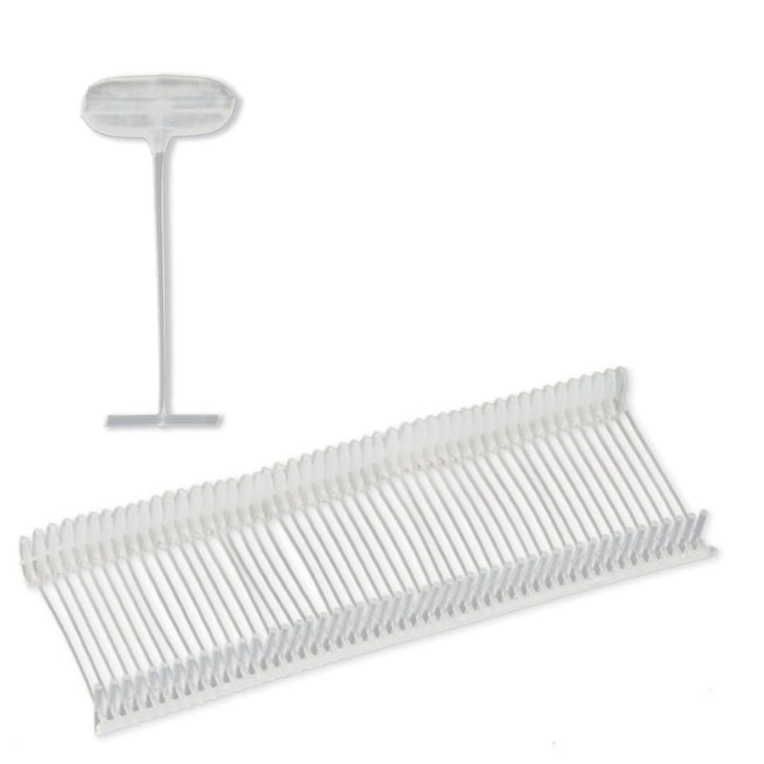Pokornys - 15mm per pistole etichettatrici standard - Spilline in plastica trasparente per l'etichettatura di abiti e altri tessuti - Adatte per etichette in cartoncino a foro (5000 pezzo)