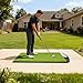 Integrated Golf Hitting Mat with Curved Ball Tray 5x4ft 6x4ft 26mm 31mm Thickening Golf Practice Mats Indoor & Outdoor, Durable Golf Turf Matt with 3 Tees for Hitting Chipping Striking, Swinging