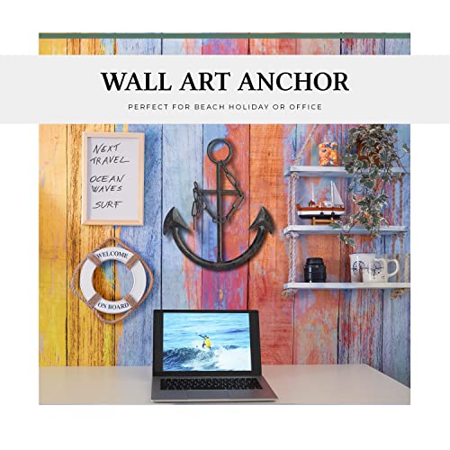 Redwix Anchor Decor, Nautical Wall Decor, Coastal Decor For Home, Anchor Wall Decor With Chain, Pirate Decor #TOP6