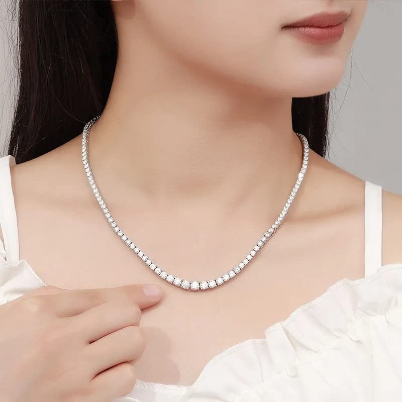 Collier en moissanite d'exception avec placage solide haute finition - 3