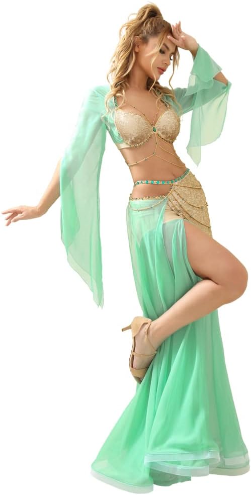 ROYAL SMEELA Belly Dance Costume - Sequin Bra & Skirt for Women - Carnival Outfit - Image 7