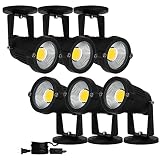 ELEGLO 5W LED Spot Lights Indoor Uplight, IP65 Waterproof Wall Lights,120V Ceiling and Floor Spotlig